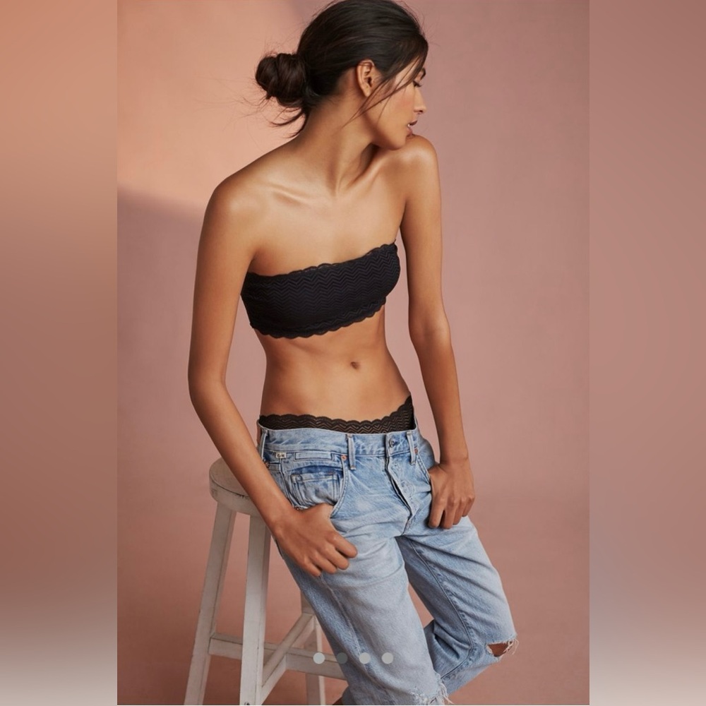 Cosabella Bra Sweet Treats Strapless Bandeau Blacksmall Excellentanthropologie View 2